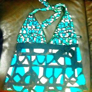 DKNY SWIM TOP SMALL halter style